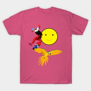 Skater, Parrot and Smileys T-Shirt